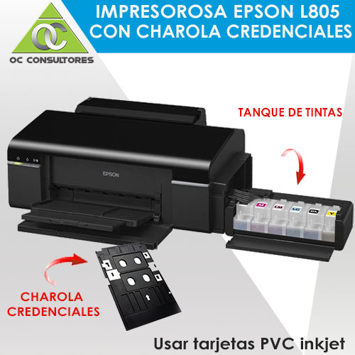 Impresora de Credenciales Epson L805| Badgy 200